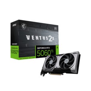 Tarjeta de Video MSI NVIDIA GeForce RTX 5060 Ti VENTUS 2X OC PLUS, 16GB 128-bit GDDR7, PCI Express x8 5.0